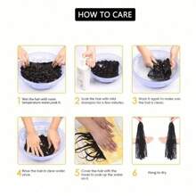 WALSDI Burgandy Ponytail Extensions Drawstring Long Straight Fake Pony Tail Natural Soft Clip In Hair Extension Synthetic Heat Resistant Hairpiece 32 Inch 165 Gram Black - Burgundy - View 6