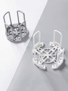 1/3pcs Expandable Kitchen Storage Rack With Drainage - Plastic Dish Rack, Cup Holder, And Utensil Storage, Suitable For Countertops And Outdoor Gatherings