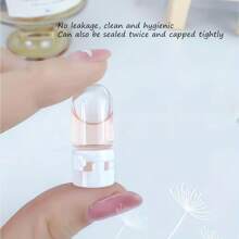 10pcs Transparent Travel Bottles With Flip Caps, RFID-Blocking, Glass Material, For Toner And Lotion - Multicolor - View 5