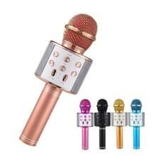 Microfono Karaoke Recargable Con Bocina Bluetooth - Colores - Ver 2