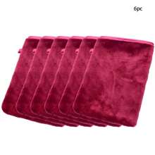 6 pièces de gant doux pour le visage, serviettes de spa pour le bain, gants de lavage corporel en microfibre réutilisables, gants démaquillants, style européen, 6*8 pouces