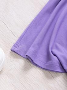 Camiseta gráfica de Capibara para niña preadolescente - Diseño de animal lindo, camiseta de cuello redondo morada para deportes al aire libre y uso casual, idea de regalo perfecta para amantes de los Capibaras - Morado - Ver 6