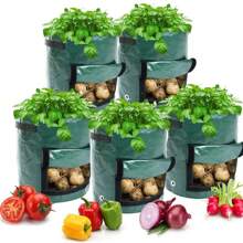 1pc PE Potato Planting Bag Vegetable Plant Nursery Bag Growth Bag Cultivation Bag Planting Pot