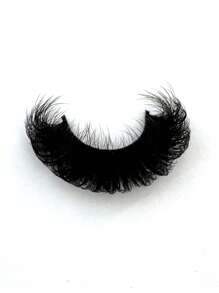 Long Lashes!7 Pairs Extension Thick Long Reusable Extended Makeup Lashes 9D Faux Mink False Eyelashes, Multi-Layered Curly & Fluffy, Soft & Voluminous Drama Messy Mink Lashes, Cat Eye Shape, 18-25mm Ultra Long & Dense, Handmade Suitable For Beginners, Comfortable & Versatile For Holidays & Parties - 黑色 - 查看 8