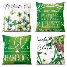 1pc Polyester Floral Pattern Digital Printed Single-Sided Decorative Throw Pillow Cover, For Home Decor, Suitable For Multiple Scenes, Without Pillow Insert - Multicolor - View 5