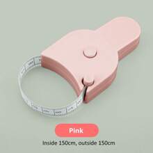 150cm/60inch Double-Sided Retractable Soft Leather Body Measuring Tape For Fitness Management, Waist & Hip Circumference Measurement