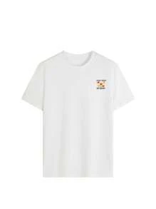1pac 180g Graphic T-Shirt 100% Cotton Crew Neck Short Sleeve, Y2K Women's T-Shirt, Vintage Streetwear, Plus Size Graphic Tee. - 白色 - 查看 5