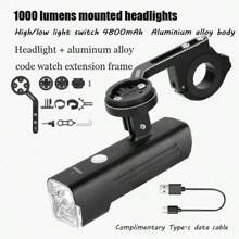 TOSUOD Bicycle Taillight, 1000 Lumens High Brightness Rear Light For Night Riding, Rear Mounted Design - Black - Multicolor - View 13