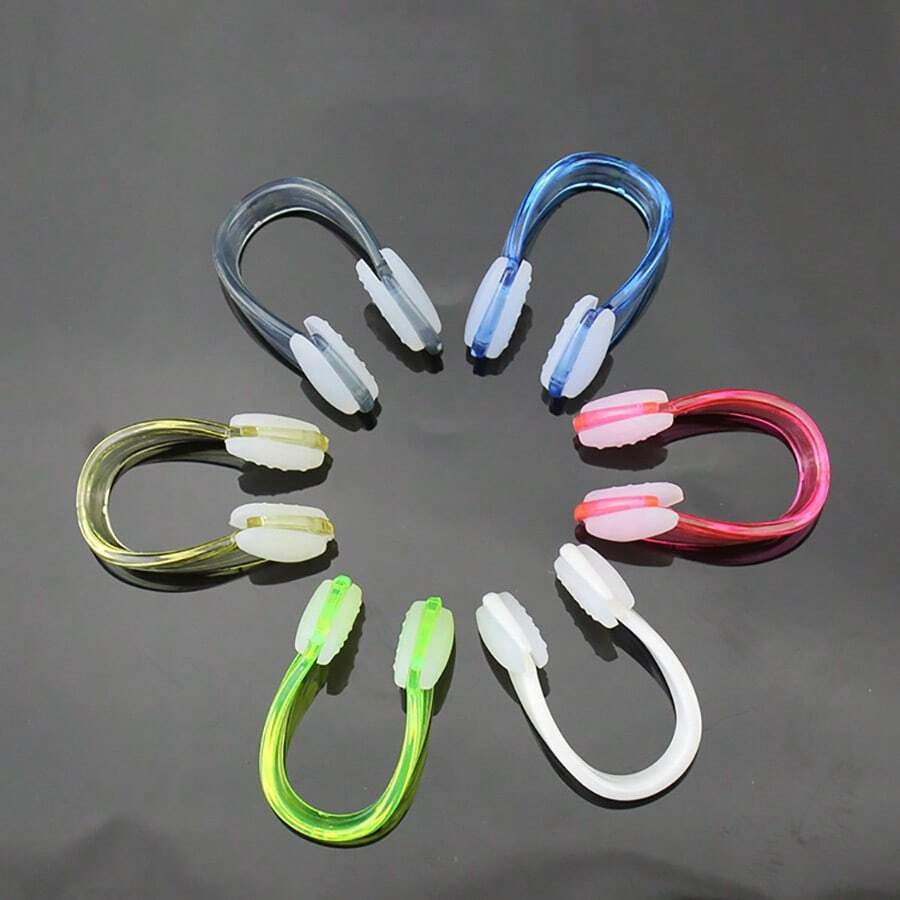 1 件装硅胶颗粒游泳鼻夹防呛水专业训练成人游泳耳塞鼻夹套装，沙滩必备，沙滩配件，泳池浮板