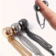 1/2/3/4 chiếc Kẹp nam châm thời trang - Giá treo khăn choàng & khăn quàng cổ đa chức năng không cần xỏ khuyên, nhiều màu, không làm hỏng quần áo - Nhiều màu - Xem 10