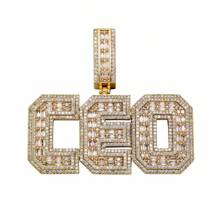 Shiny Custom Name Necklaces Iced Out Two Layer CZ Name Pendant Necklace Come With Rope Chain Fashion Jewelry For Gift - Multicolor - View 6