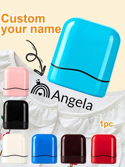 Tampon personnalisé avec nom pour vêtements imperméable, fournitures scolaires, tampon avec signature manuscrite personnalisée pour vêtements, tampons pour vêtements personnalisés, fournitures pour la maternelle, fournitures scolaires essentielles, automne désertique confortable, décoration de bureau, nouveau travail, fournitures de bureau