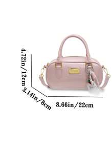 高品质精致新款时尚女士户外手提包，时尚新设计，优质，多功能户外枕头包和单肩包 - 粉色 - 查看 3