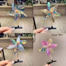 5pcs,Colorful Little Windmill Hairpin Party Headwear.