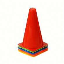 9.06 Inch Multi-Functional Sports Training Cone - PE Material, Suitable For Soccer And Basketball Practice, Versatile Obstacle Marker