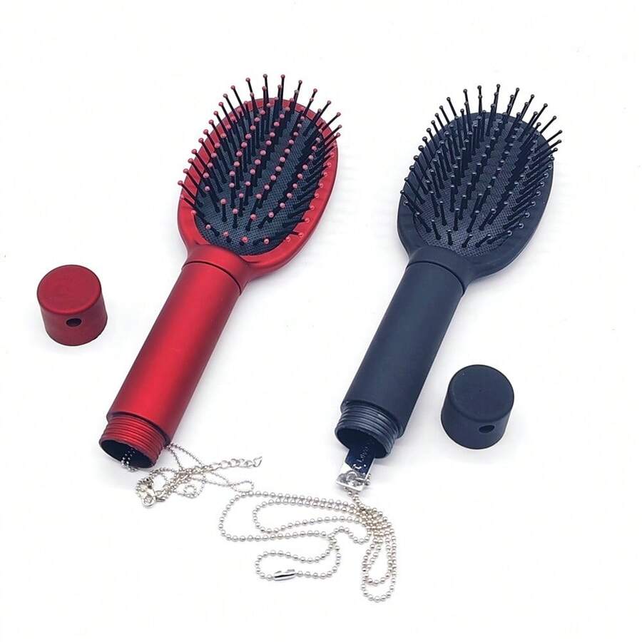 Creative Visual Secret Hair Comb With Hidden Storage Compartment, Travel Disguise Container To Hide Cash, Rings, Necklaces, Keys - Multicolor - View 1