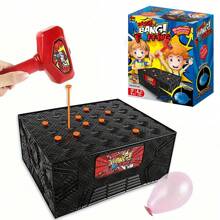 1 Set Juego interactivo de mesa con globos que revientan, juego de mesa estimulante multiplayer para festivales y reuniones (número aleatorio de globos, algunos accesorios tienen colores aleatorios). El tamaño con los globos es adicional, necesitas comprar el set completo (un solo tamaño) para jugar.