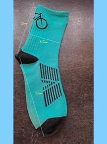 Cycling Socks, Running Speed Dry Sports Socks, Sweat Absorbing, Anti Slip, Wear-Resistant Road Bike Midsole Socks - Multicolor - View 9