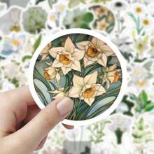 60 Pcs Waterproof Floral & Botanical Sticker Set For Decorating Motorcycle, Desk, Wall, Scrapbooking, Notebook, Laptop, Water Bottles, DIY Uses