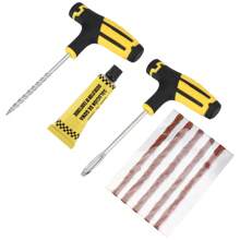Tire Repair Kit Studding Tool Set Auto Bike Tubeless Tire Cement Tool Practical Hand Tools Car Tire Repair Tool Car Accessories - Yellow - View 6
