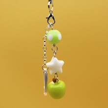 可爱青苹果陶瓷星星手机吊饰吊饰 - 粉色 - 查看 5