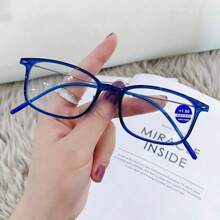 1pc Reading Glasses Men Women Thin Legs Vintage Presbyopic Eyeglasses Round Full Frame Lightweight Eyewear +1.0+1.5+2.0+2.5+3.0+3.5+4.0(NO BOX)