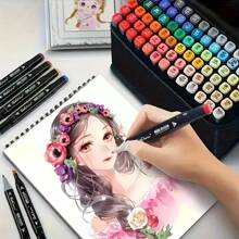 [12/24/30/36/40/48/60/80/100/120/168/204/262] colores Bolígrafos de marcador metálico Touchhero, colores vibrantes, punta fina - Multifuncional para pintar piedras, arte, vidrio y manualidades de regreso a la escuela