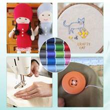 30 轴容量多色缝纫线收纳盒，线长 45m/100m，适用于 DIY 缝纫、修补、刺绣、家用缝纫机和电动缝纫机 - 彩色 - 查看 4