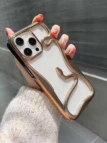 Electroplated Hollow Snake Cooling Case Compatible With IPhone 16 Pro Max, Apple 15, And Protective Cases Compatible With IPhone 13, 14, 12, 11