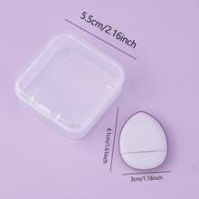 4pcs Thumb-Sized Mini Makeup Sponges, Dry & Wet Foundation Applicator, Finger Tip Powder Puff - Multicolor - View 10