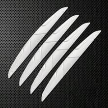 Pegatinas de protección anticolisión para el borde de la puerta del coche, tiras de protección lateral de silicona para coche - Blanco - Ver 4