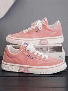 Men Canvas Shoes, Spring New Thick Bottom Increased Height Anti-Slip Soft Bottom Comfortable Lightweight Men Shoes, Low-Top Round Toe Lace-Up Outdoor Sports Street Fashion Casual Sneakers, Large Size 46 Daily Commute Versatile