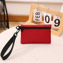 Correa personalizada para la muñeca con foto personalizada o logotipo de texto - Bolso de muñeca con hebilla conveniente, bolsa de almacenamiento de accesorios de teléfono móvil, amplio almacenamiento, tela, para viajes diarios y vacaciones, como regalo para Día de San Valentín, festival de música, boda