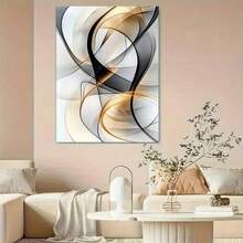 Vintage-Inspired Oil Painting Wooden Frame Wall Decor For Home And Office