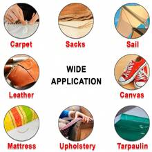 7Pcs/Pack Heavy Duty Household Hand Sewing Needles Leather Sewing Needles For Repair Upholstery Carpet Canvas Sewing Tools - Multicolor - View 6