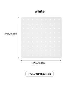 1 件多功能整理桌面、宿舍墙壁、穿孔板、储物展示架、无需钻孔、家庭墙壁、厨房、浴室 - 彩色 - 查看 8
