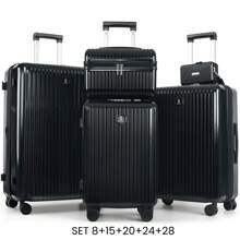 5 Piece Set - Luggage Set Durable, Lightweight, And Secure Travel Companion With Silent Spinner Wheels, TSA Lock, And Multi-Size Options, 100% PC Hard Shell & Aluminum Pull Handle, 20 Inch, 24 Inch, 28 Inch,