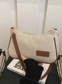 2025早春新款女士手提包韩版简约时尚单肩斜挎包复古纯色