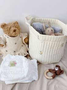 1pc Nursery Diaper Wet Wipe Organizer Bag, Can Be Hung On Baby Stroller For Outdoor, Mom Storage Pouch