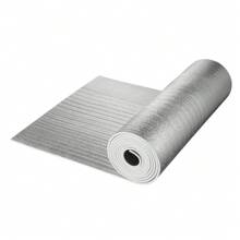 Double Reflective Insulation Roll, Foam Core Radiant Barrier, Double-Sided Aluminum Foil PE Woven Cloth, EPE/EPE Foam Heat Reflective Shield, Air Bubble Film Radiant Barrier, Woven Fabric Radiant Barrier, Thermal Insulation Roll For Window RV Roof