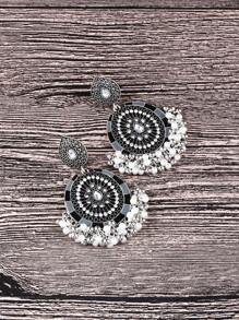 FANYINAN 复古波西米亚风女士耳环，尼泊尔云南复古图案耳饰