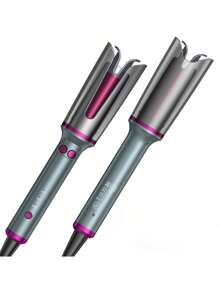 1 Inch Rotating Curling Iron With Anti-Scald Function, 3 Temperature Settings, Dual Motor Rotation, And Auto Shut-Off. Suitable For Beginners And Professionals To Use Easily. - UK Plug(220-240V) - View 9