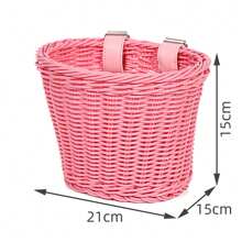 Front Handlebar Bike Basket Easy Installation Hand-Woven Bike Basket Suitable For Most Type Of Bikes - Multicolor - View 6