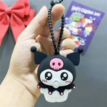 Sanrio Sanrio Hello Kitty&Friends PVC Keychain, Cute Cartoon Animal Themed Backpack Ornament, , Buckle, Suitable For Decoration, Party Fun Gift, Anime Inspired Keychain