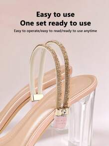 Heel Grips No-Slip Anti-Slip Straps Adjustable Shoe Laces Elastic Bands For Women High Heels And Sandals - Multicolor - View 9