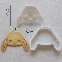 Sheep Rabbit Pattern Cookie Cutter Carrot Bow Shape Biscuit Stamp Easter Day Cake Pastry Bunny Fondant Cake Baking Decoration And Accessories