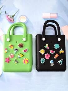 2 件套钥匙包和挂钩，适用于 Bogg 包配件、沙滩包挂钩和纽扣迷你便携式包挂钩、轻便的替换旅行配件、纯色多功能沙滩包配件钥匙扣防丢失配件、可重复使用的旅行配件、快速找到您的钥匙