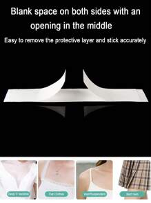 1pc Invisible Adhesive Chest/Shoulder Strap Clips, Anti-Slip Shoulder Straps For Dresses, Shirts, Camisoles, Summer