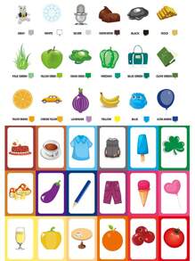 1set Kids Early Educational Cognitive Toys, English Flashcards Animals Transport Learning Cards, Fun Toddler Intelligence Cards