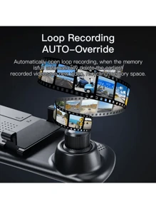 4.5" 1080P Full HD Dual Dash Cam, Front & Rear Recording, Backup Camera, Wide Angle Starlight Night Vision, Ultra-Thin Design, Fits Over 50 Vehicle Models